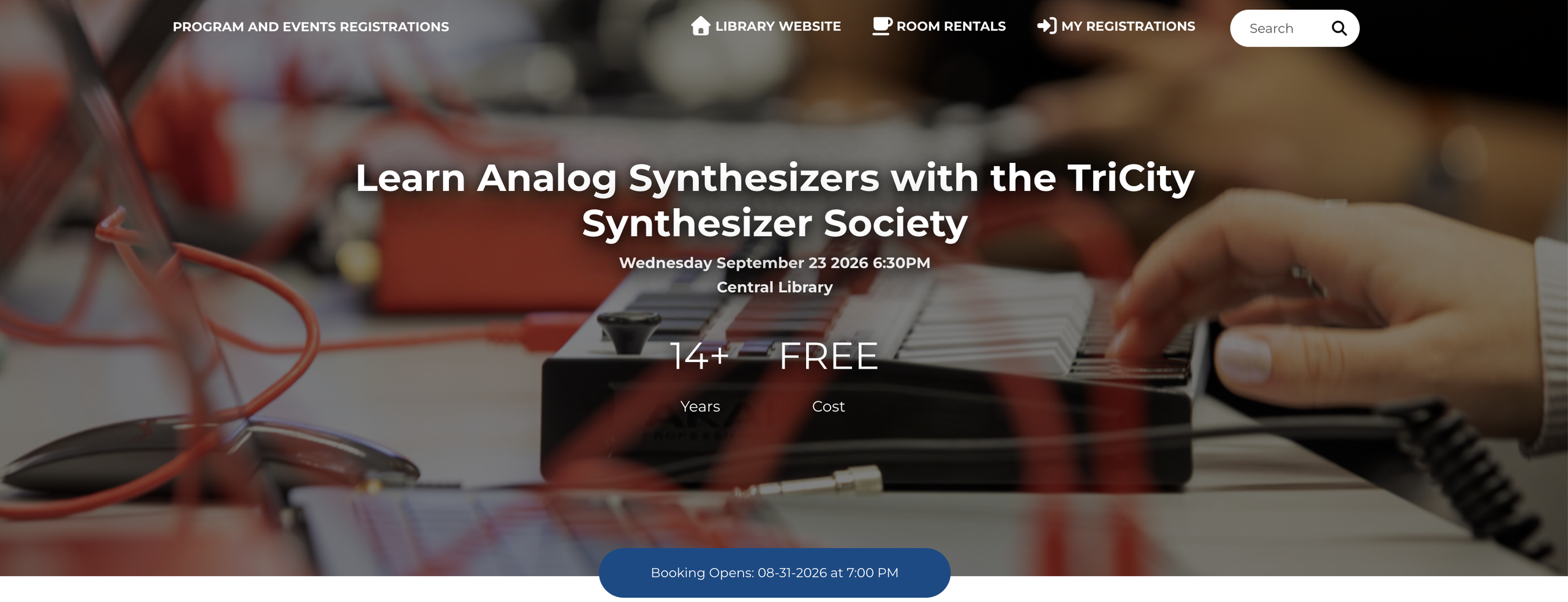 Learn Analog Synths at the KPL Sep 23!